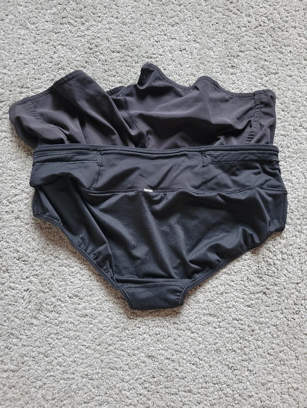 Lululemon Speed Up Low Rise Running Shorts Black Grey XS/Small